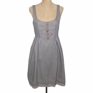 Anthropologie Button/pleat front sun dress